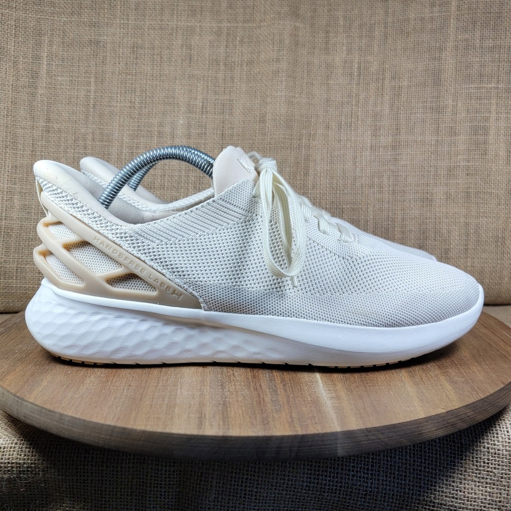 Kizik Athens Hands Free Sneakers Knit Slip On Walking Shoes White Women's 11